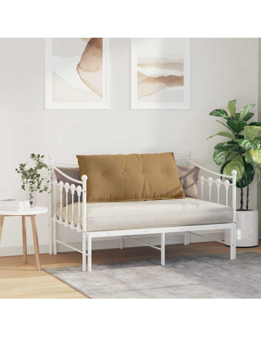 Cuscino per Schiena Marrone 100 x 50 cm Tessuto in Cords