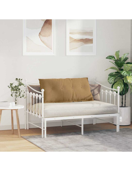 Cuscino per Schiena Marrone 100 x 50 cm Tessuto in Cords