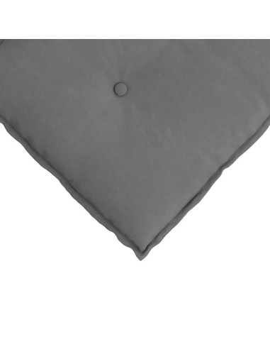 Cuscino per Schiena Grigio scuro 100 x 50 cm