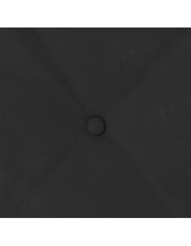 Cuscino per Schiena Nero 100 x 50 cm Tessuto in Microfibra