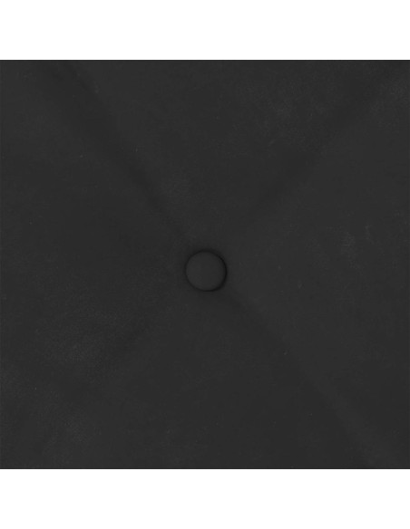 Cuscino per Schiena Nero 100 x 50 cm Tessuto in Microfibra