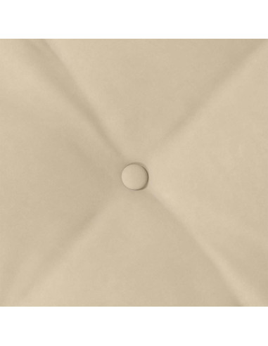 Cuscino per Schiena Crema 100 x 50 cm Tessuto in Microfibra