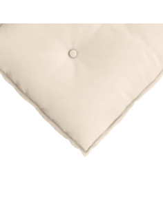 Cuscino per Schiena Beige 100 x 50 cm Tessuto in Microfibra 2