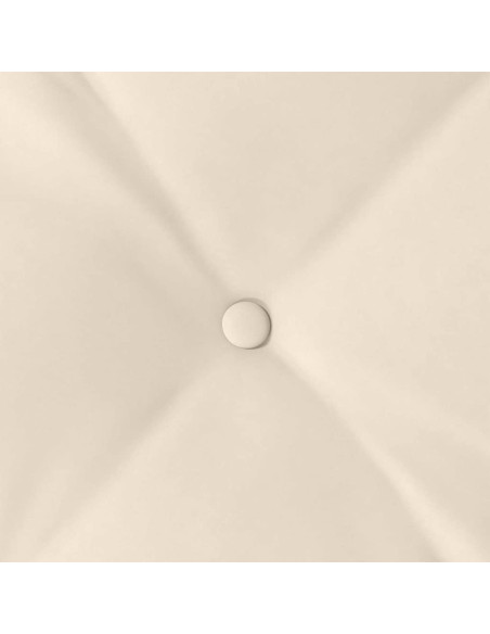 Cuscino per Schiena Beige 100 x 50 cm Tessuto in Microfibra