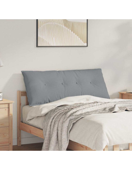 Cuscino per Schiena Grigio chiaro 120 x 19 x 50 cm Tessuto