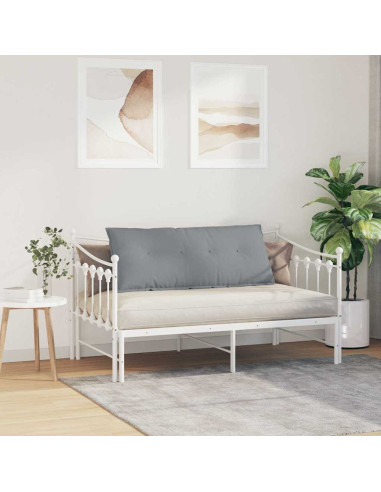 Cuscino per Schiena Grigio chiaro 120 x 19 x 50 cm Tessuto