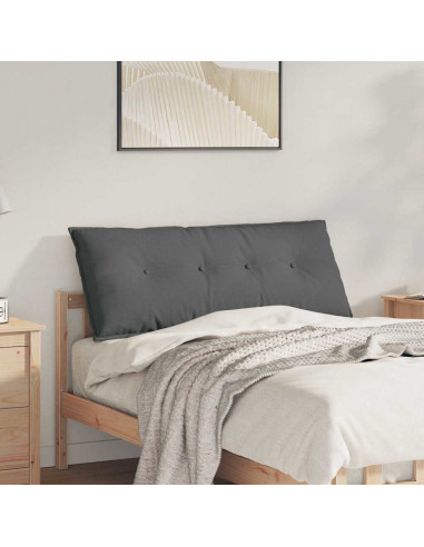 Cuscino per Schiena Grigio scuro 120 x 19 x 50 cm Tessuto