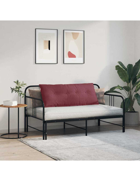 Cuscino per Schiena Rosso Vino 120 x 19 x 50 cm Tessuto