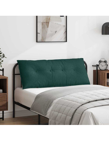 Cuscino per Schiena Verde Scuro 120 x 19 x 50 cm Tessuto