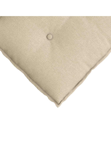 Cuscino per Schiena Crema 120 x 19 x 50 cm Tessuto