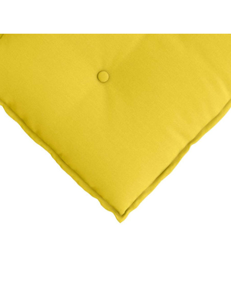 Cuscino per Schiena Giallo Chiaro 120 x 19 x 50 cm Tessuto