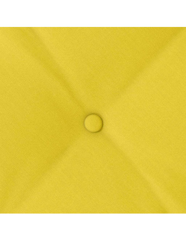 Cuscino per Schiena Giallo Chiaro 120 x 19 x 50 cm Tessuto