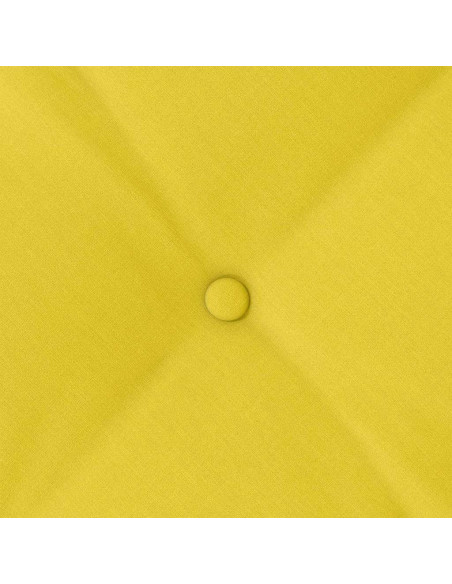 Cuscino per Schiena Giallo Chiaro 120 x 19 x 50 cm Tessuto