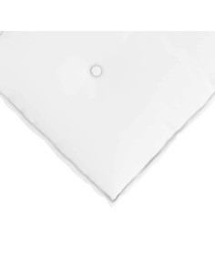 Cuscino per Schiena Bianco 120 x 19 x 50 cm Tessuto 2