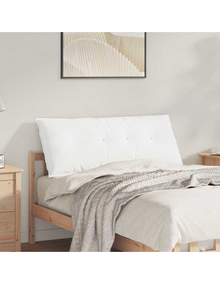 Cuscino per Schiena Bianco 120 x 19 x 50 cm Tessuto