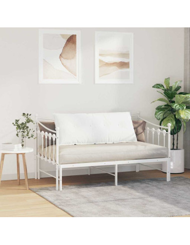 Cuscino per Schiena Bianco 120 x 19 x 50 cm Tessuto