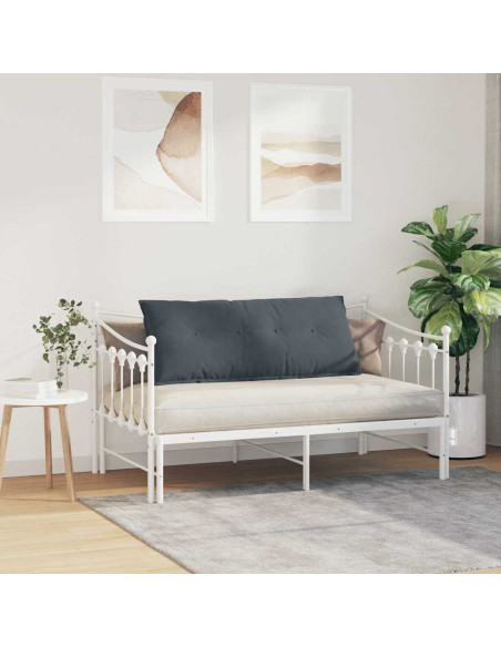 Cuscino per Schiena Grigio scuro 120 x 50 cm Tessuto in Cords