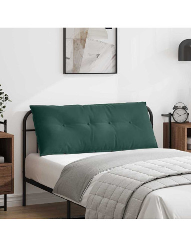 Cuscino per Schiena Verde Scuro 120 x 50 cm Tessuto in Cords