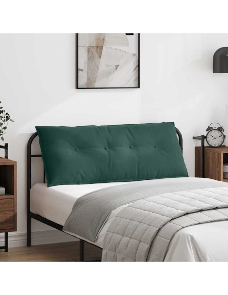 Cuscino per Schiena Verde Scuro 120 x 50 cm Tessuto in Cords