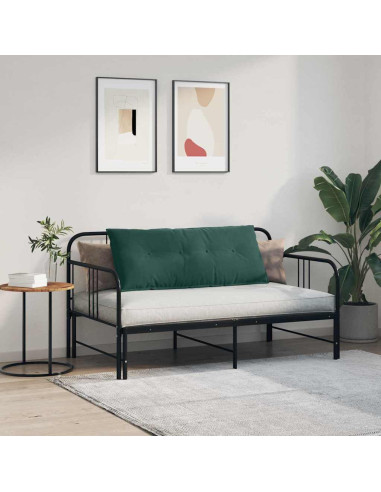 Cuscino per Schiena Verde Scuro 120 x 50 cm Tessuto in Cords