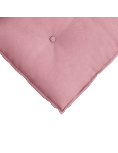 Cuscino per Schiena Rosa 120 x 50 cm Tessuto in Cords