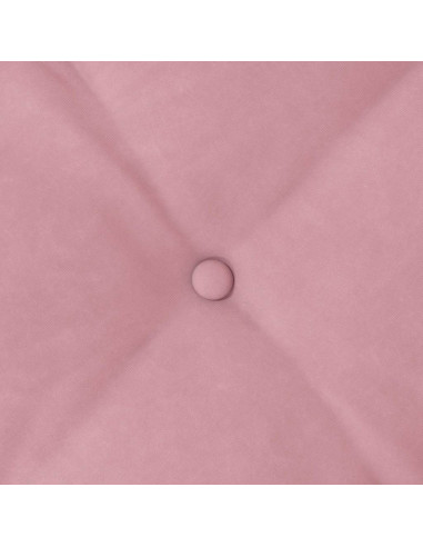 Cuscino per Schiena Rosa 120 x 50 cm Tessuto in Cords