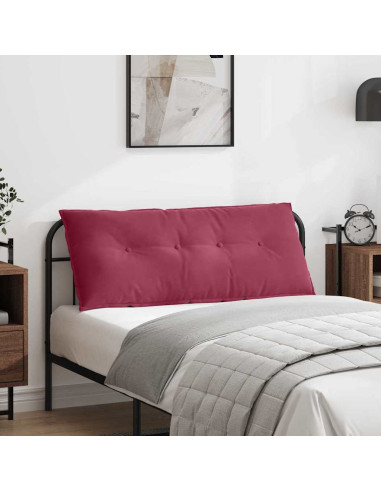 Cuscino per Schiena Rosso Vino 120 x 50 cm Tessuto in Cords