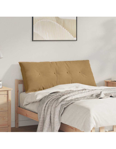 Cuscino per Schiena Marrone 120 x 50 cm Tessuto in Cords