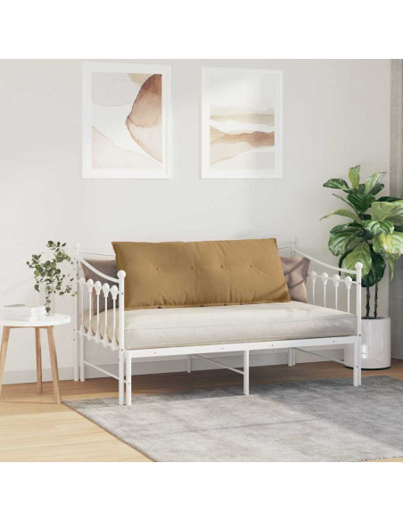 Cuscino per Schiena Marrone 120 x 50 cm Tessuto in Cords