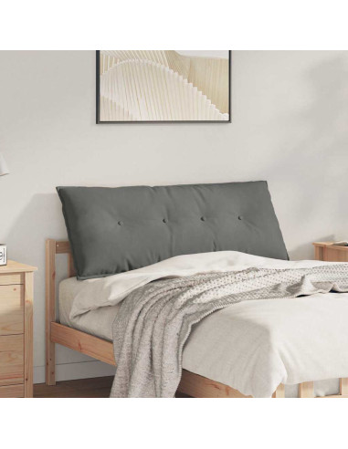 Cuscino per Schiena Grigio scuro 120 x 50 cm