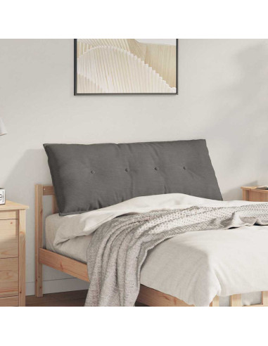 Cuscino per Schiena Grigio chiaro 120 x 50 cm Tessuto in Cords