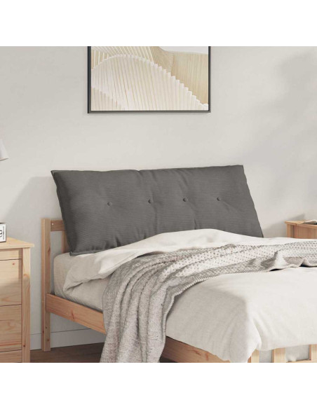 Cuscino per Schiena Grigio chiaro 120 x 50 cm Tessuto in Cords