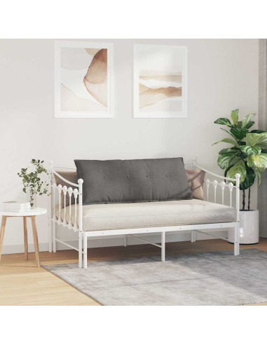 Cuscino per Schiena Grigio chiaro 120 x 50 cm Tessuto in Cords