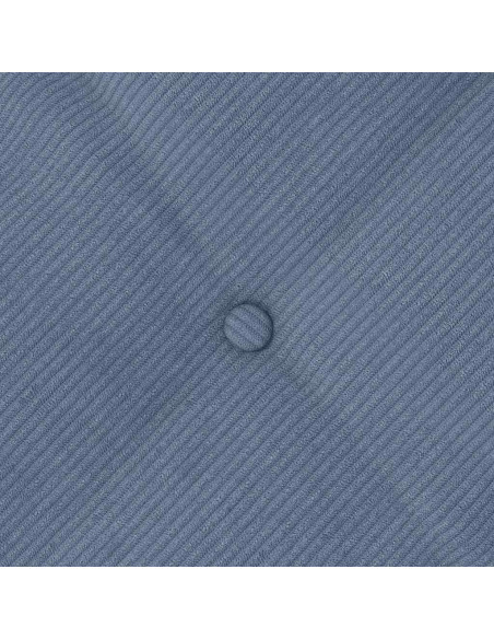 Cuscino per Schiena Blu 120 x 50 cm Tessuto in Cords