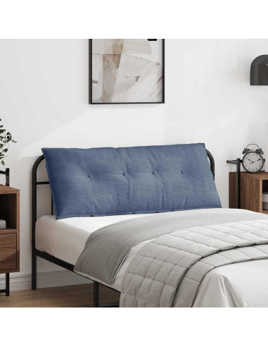 Cuscino per Schiena Blu 120 x 50 cm Tessuto in Cords