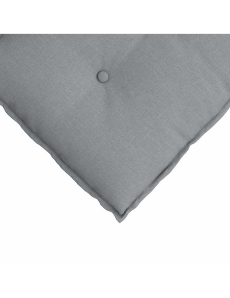 Cuscino per Schiena Grigio chiaro 140 x 19 x 50 cm Tessuto