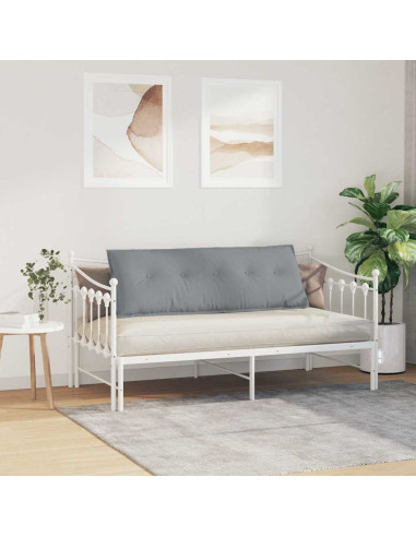 Cuscino per Schiena Grigio chiaro 140 x 19 x 50 cm Tessuto