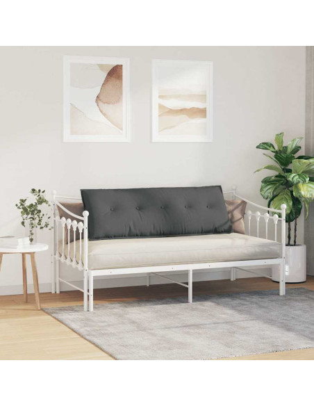 Cuscino per Schiena Grigio scuro 140 x 19 x 50 cm Tessuto