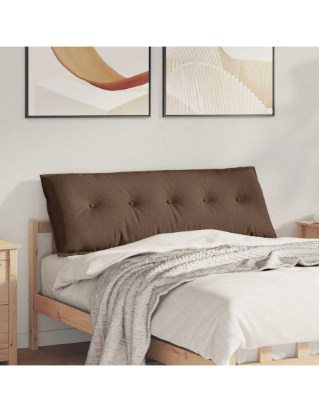 Cuscino per Schiena Marrone 140 x 19 x 50 cm Tessuto