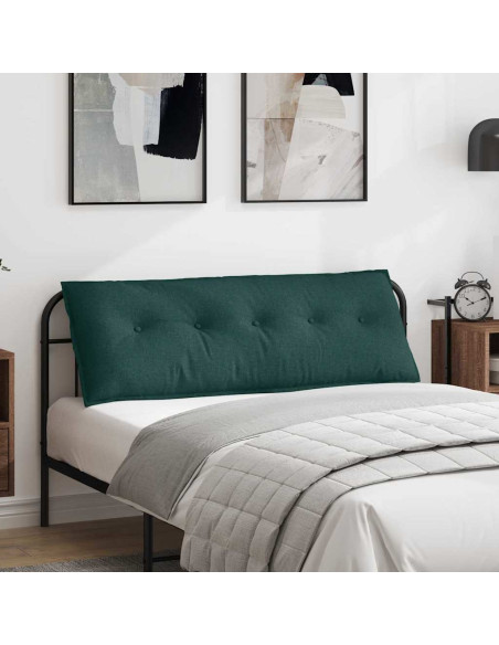 Cuscino per Schiena Verde Scuro 140 x 19 x 50 cm Tessuto