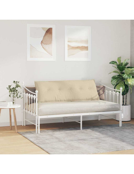 Cuscino per Schiena Crema 140 x 19 x 50 cm Tessuto