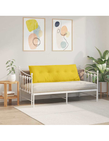 Cuscino per Schiena Giallo Chiaro 140 x 19 x 50 cm Tessuto