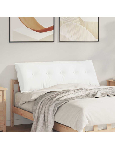 Cuscino per Schiena Bianco 140 x 19 x 50 cm Tessuto