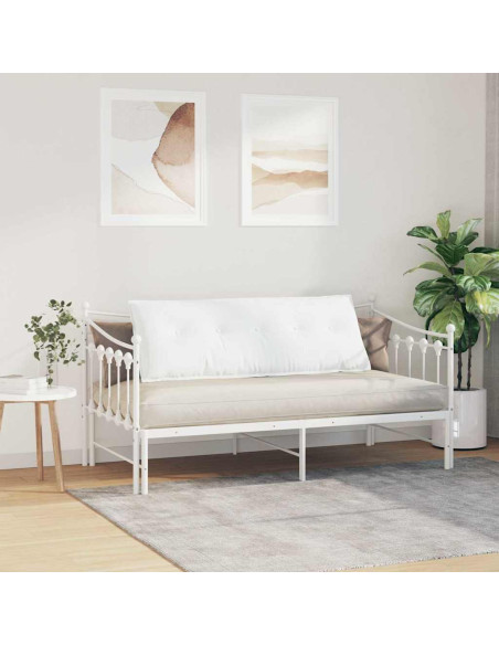 Cuscino per Schiena Bianco 140 x 19 x 50 cm Tessuto