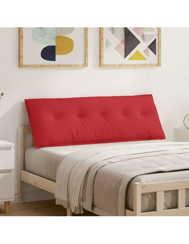 Cuscino per Schiena Rosso 140 x 19 x 50 cm Tessuto
