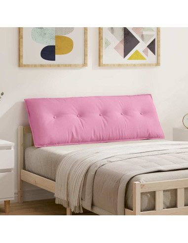 Cuscino per Schiena Rosa 140 x 19 x 50 cm Tessuto