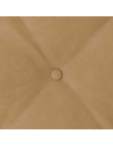 Cuscino per Schiena Marrone 140 x 50 cm Tessuto in Cords