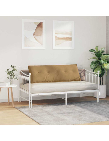 Cuscino per Schiena Marrone 140 x 50 cm Tessuto in Cords