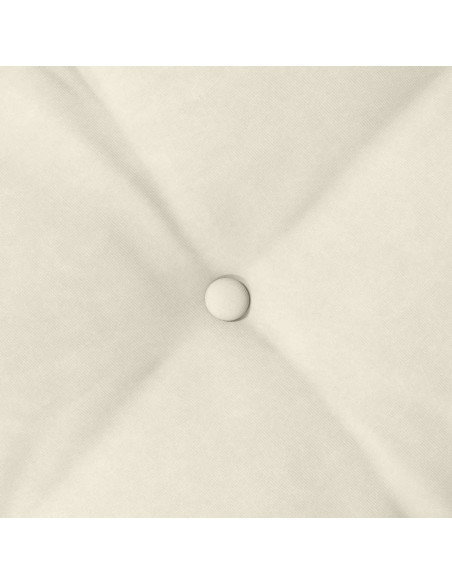 Cuscino per Schiena Crema 140 x 50 cm Tessuto in Cords