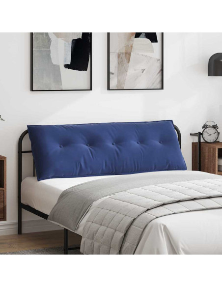 Cuscino per Schiena Blu Polizia 140 x 50 cm Tessuto in Cords